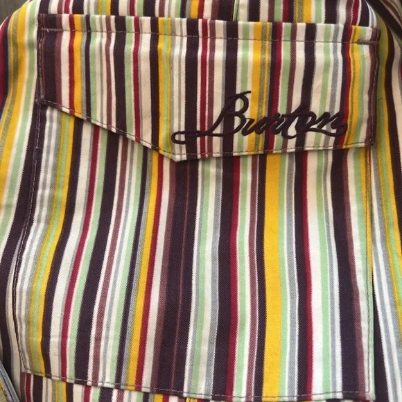 Burton Women’s Colorful Striped Ski Pants Medium - Picture 2 of 16